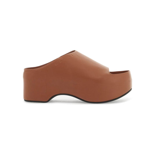 Marni chunky clog sabot in nappa leather Mules Marni