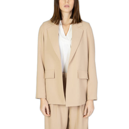 Sandro Ferrone Beige Polyester Blazer