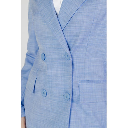 Sandro Ferrone Blue Viscose Blazer