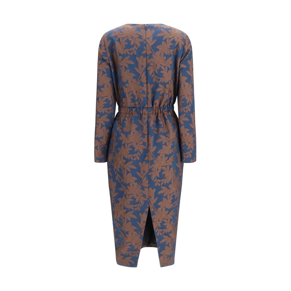 Sara Roka Multicolor Polyester Cocktail Dress