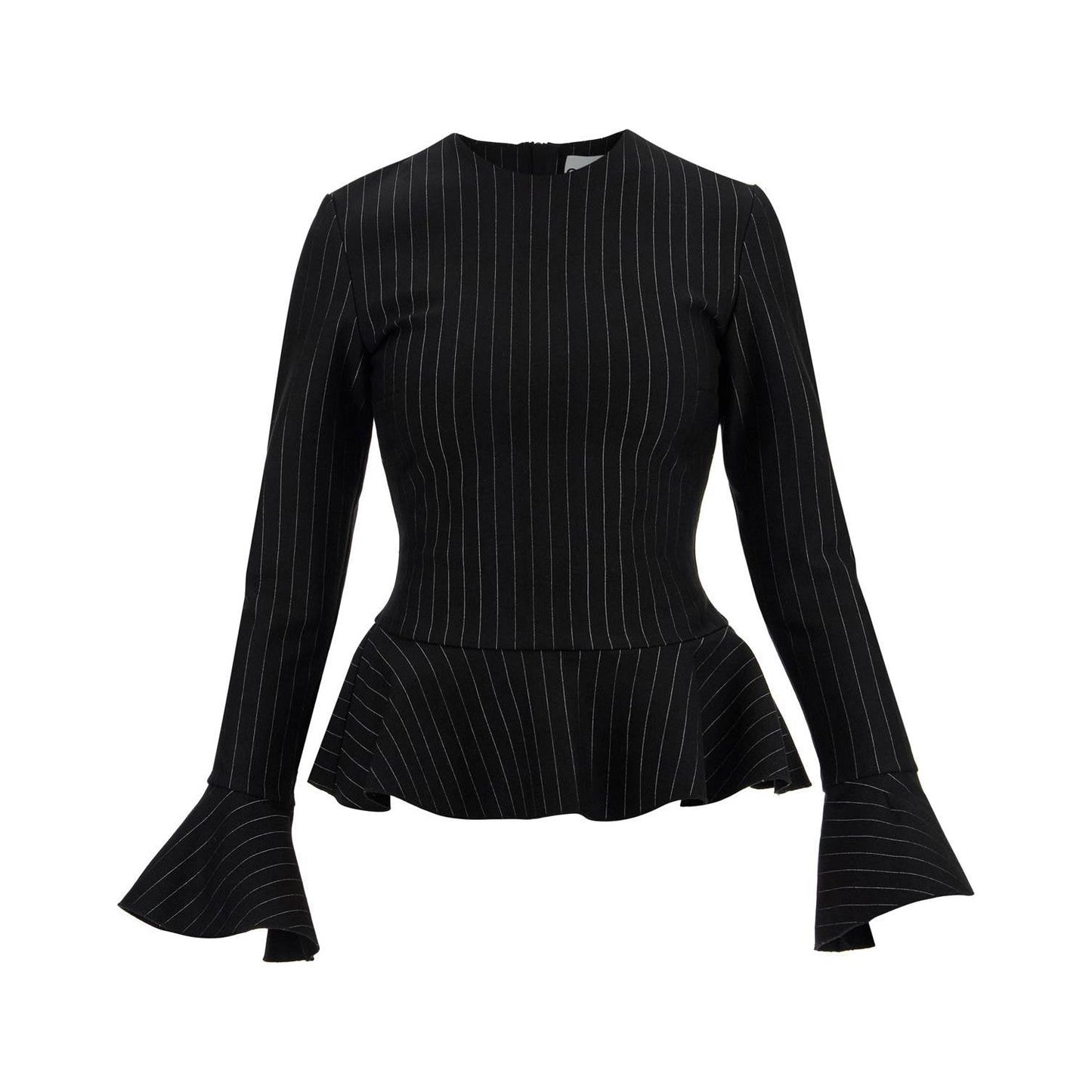 Ganni long-sleeved pinstripe top Topwear Ganni