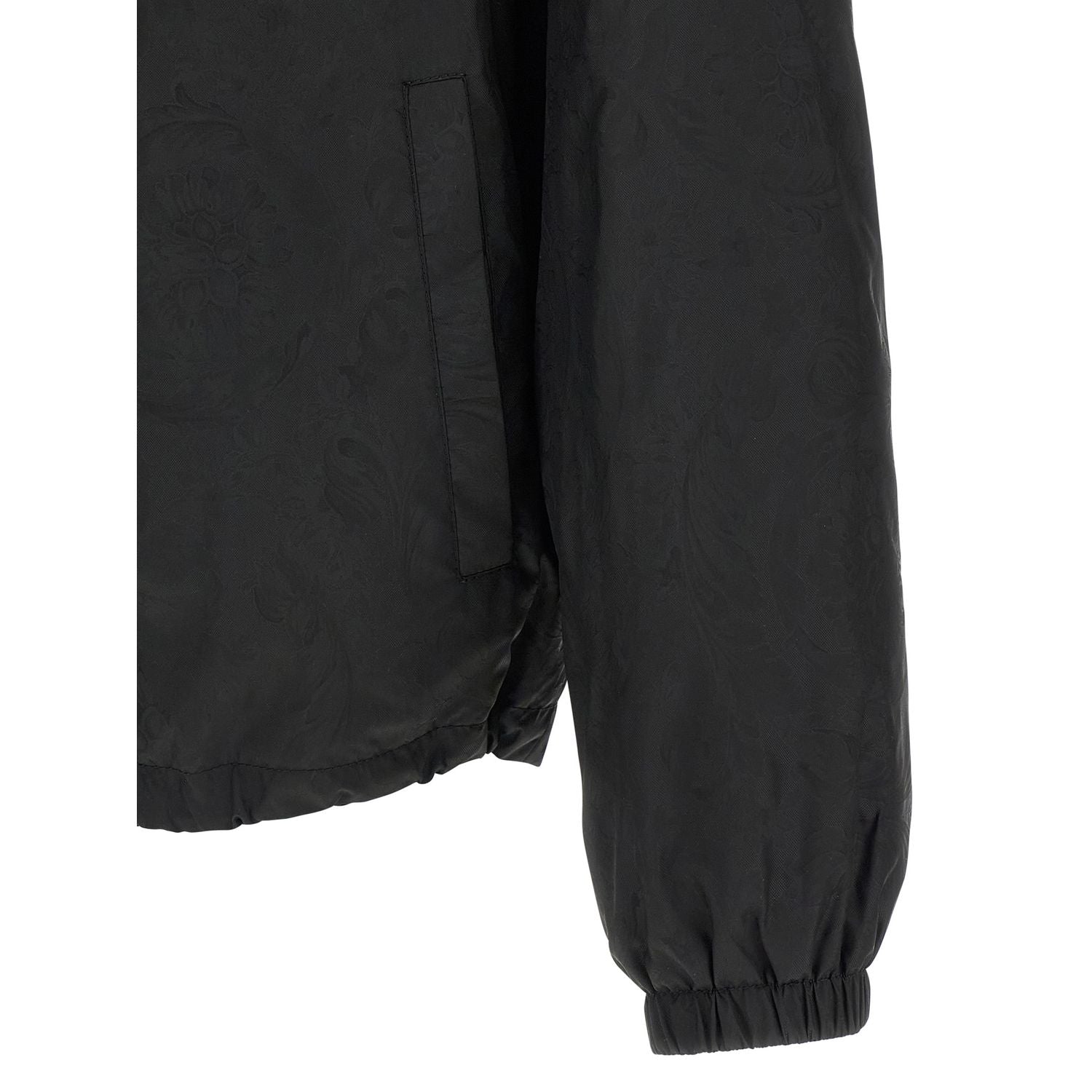 Versace Black Nylon Shell Jacket