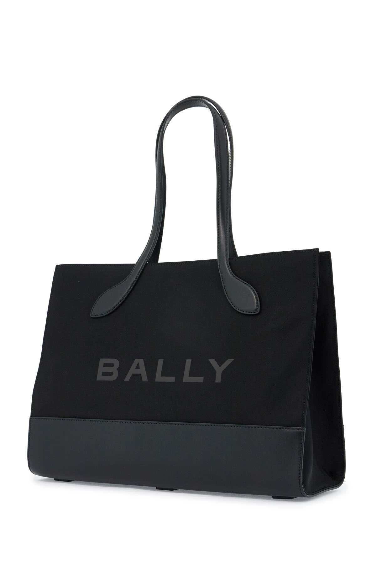 Bally east/west nylon and leather tote bag Shopper Bally