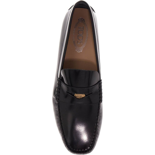 Tod'S brushed leather loafers with penny detail Moccasins Tod'S