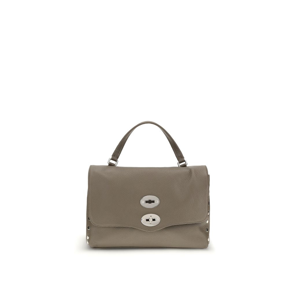 Zanellato Gray Calf Leather Bos Taurus Shoulder Bag