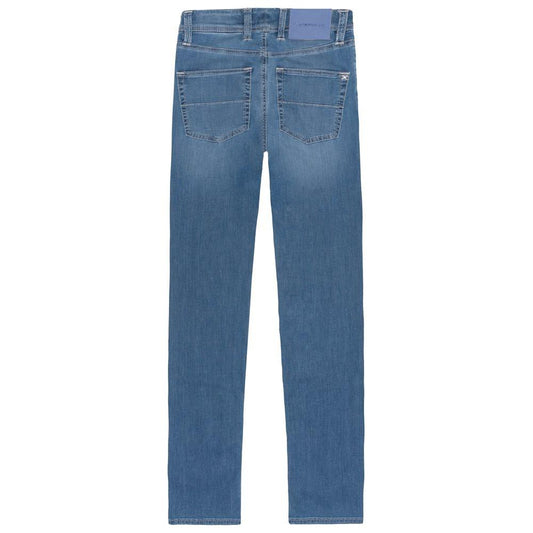 Light Blue Cotton Jeans & Pant Tramarossa