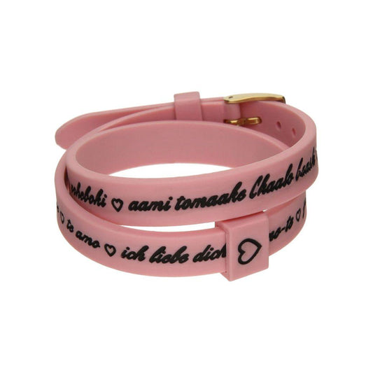Il MEZZOMETRO Mod. I LOVE YOU GOLD - Bracciale in silicone/silicone bracelet