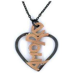 مجوهرات أمبروزيني - بيندينتي أرجينتو 925° كور فينيتورا برونيتا ساتيناتا سكريتا روزيه